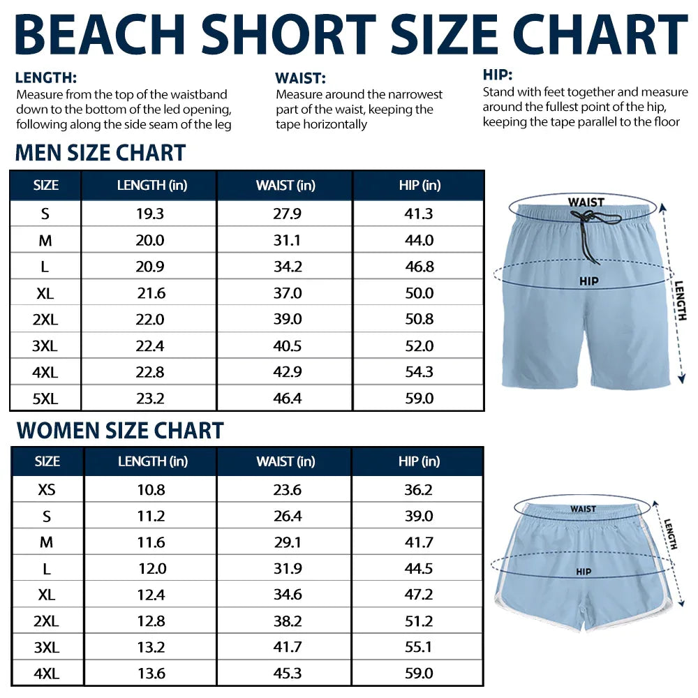 Gift For Bestie,Humorous,Beach,Summer,Icon - Funny Men Swim Trunks Leopard - Personalized Unisex Beach Shorts