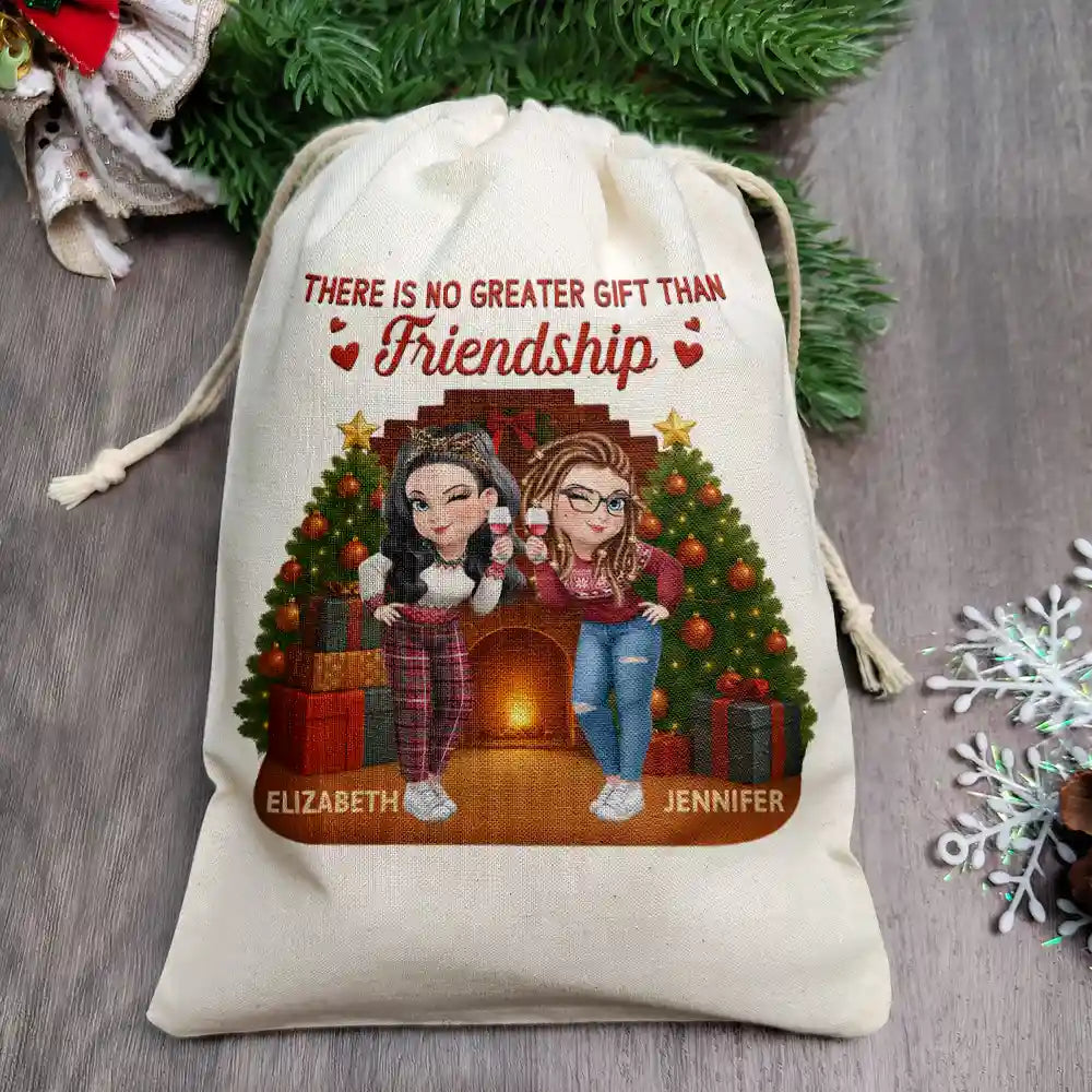 There Is No Greater Gift Than Friendship 3D Effect - Personalized Favor Bag