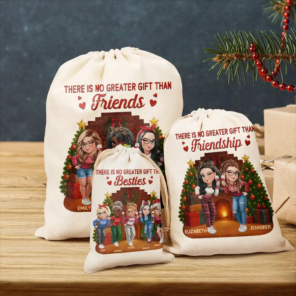 There Is No Greater Gift Than Friendship 3D Effect - Personalized Favor Bag