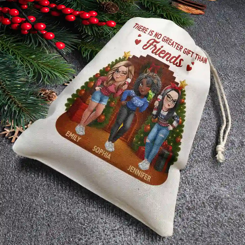 There Is No Greater Gift Than Friendship 3D Effect - Personalized Favor Bag
