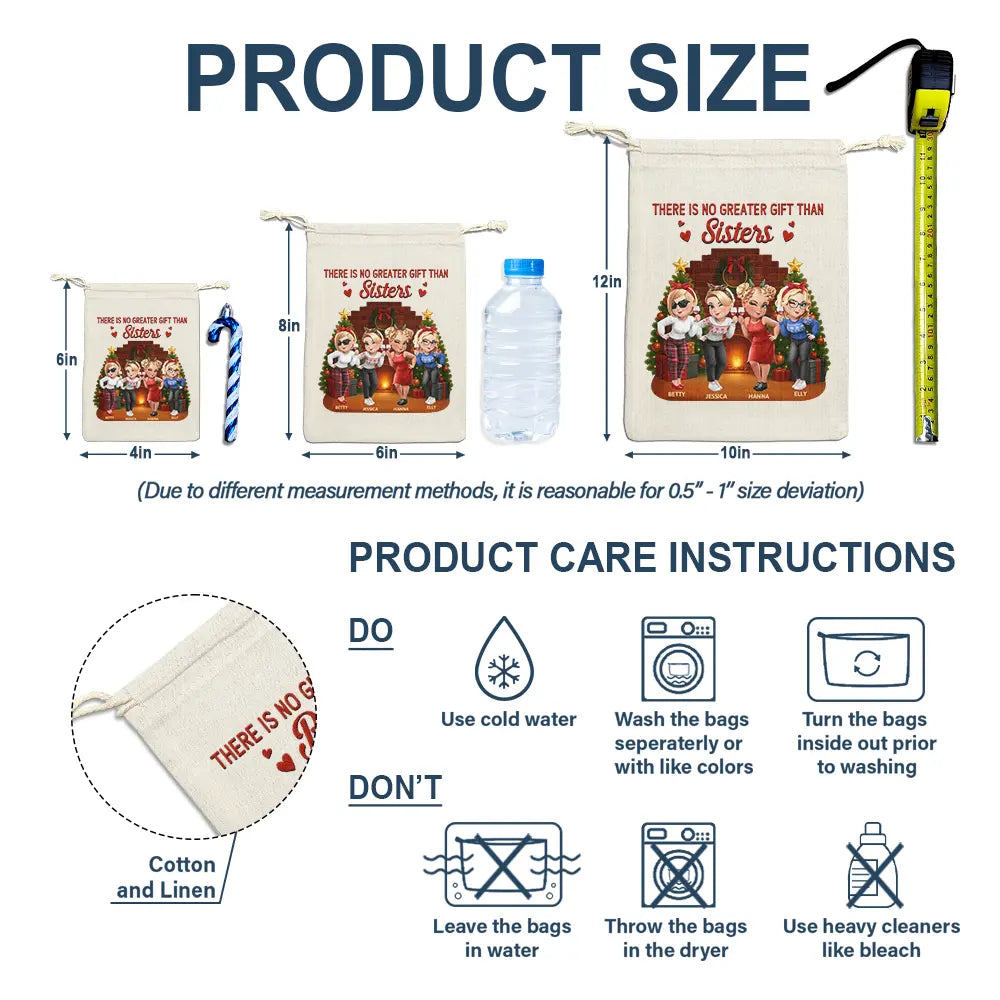 There Is No Greater Gift Than Friendship 3D Effect - Personalized Favor Bag