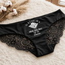 Wedding Anniversary,Gift For Wife,Humorous,Gift For Couples,Custom Text - Readling Book Whore Spread Those Pages Funny Underwear For Wife - Personalized Panty