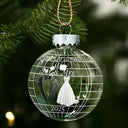 Gift For Couples, Love, Christmas - Disco Ball First Christmas As Married Couples - Personalized Ball Ornament