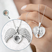 Custom Photo Frame In Memorial Of Loved Ones - Personalized Hidden Message Necklace