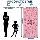 Gift For Grandma,Gift For Mother,Love,Stick Figure - Custom Photo This Grandpa Grandma Dad Mom Belongs To Kids Pet - Personalized Beach Towel