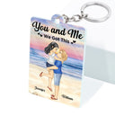 Cartoon Couple QR Code You're The Only One - Personalized Acrylic Keychain