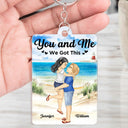 Cartoon Couple QR Code You're The Only One - Personalized Acrylic Keychain