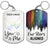 Star Map Our Stars Aligned Pride Couple - Personalized Aluminum Keychain