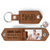 Custom Photo Dad Drive Safe With Kids Names - Personalized Leather Photo Keychain