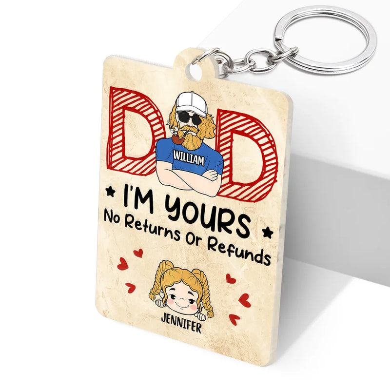 We're Yours No Returns QR Song Code - Personalized Acrylic Keychain