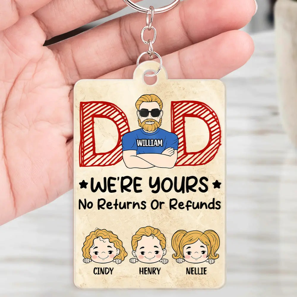 We're Yours No Returns QR Song Code - Personalized Acrylic Keychain