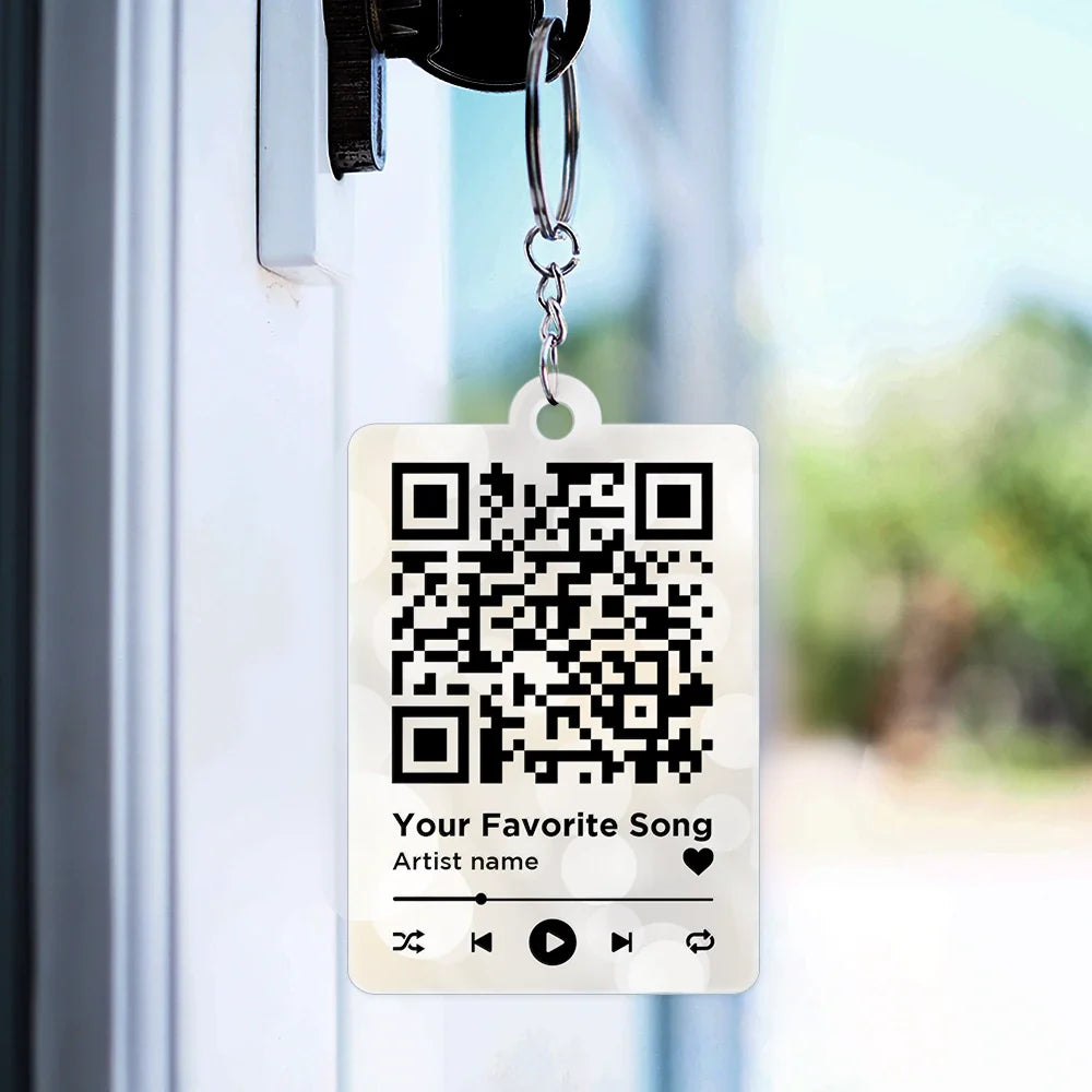 We're Yours No Returns Song QR Code - Personalized Acrylic Keychain