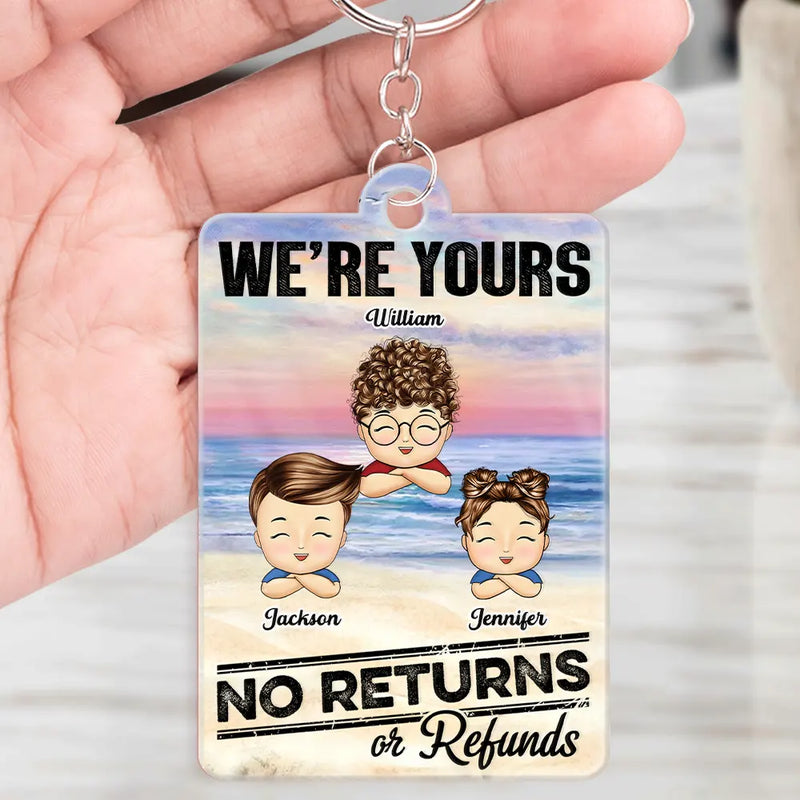 We're Yours No Returns Song QR Code - Personalized Acrylic Keychain