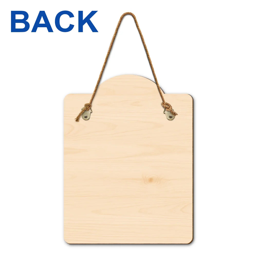 Backyard Oasis - Personalized Custom Shaped Wood Sign