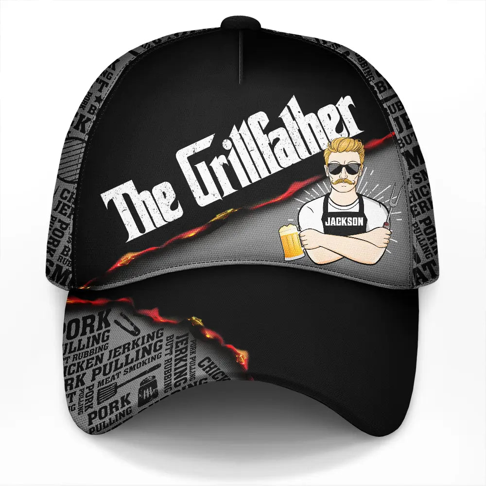 Meat Smoking Grillfather - Personalized Classic Cap