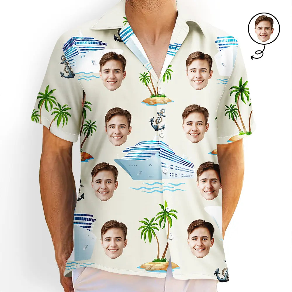 Custom Photo Cruising Pattern - Personalized Hawaiian Shirt
