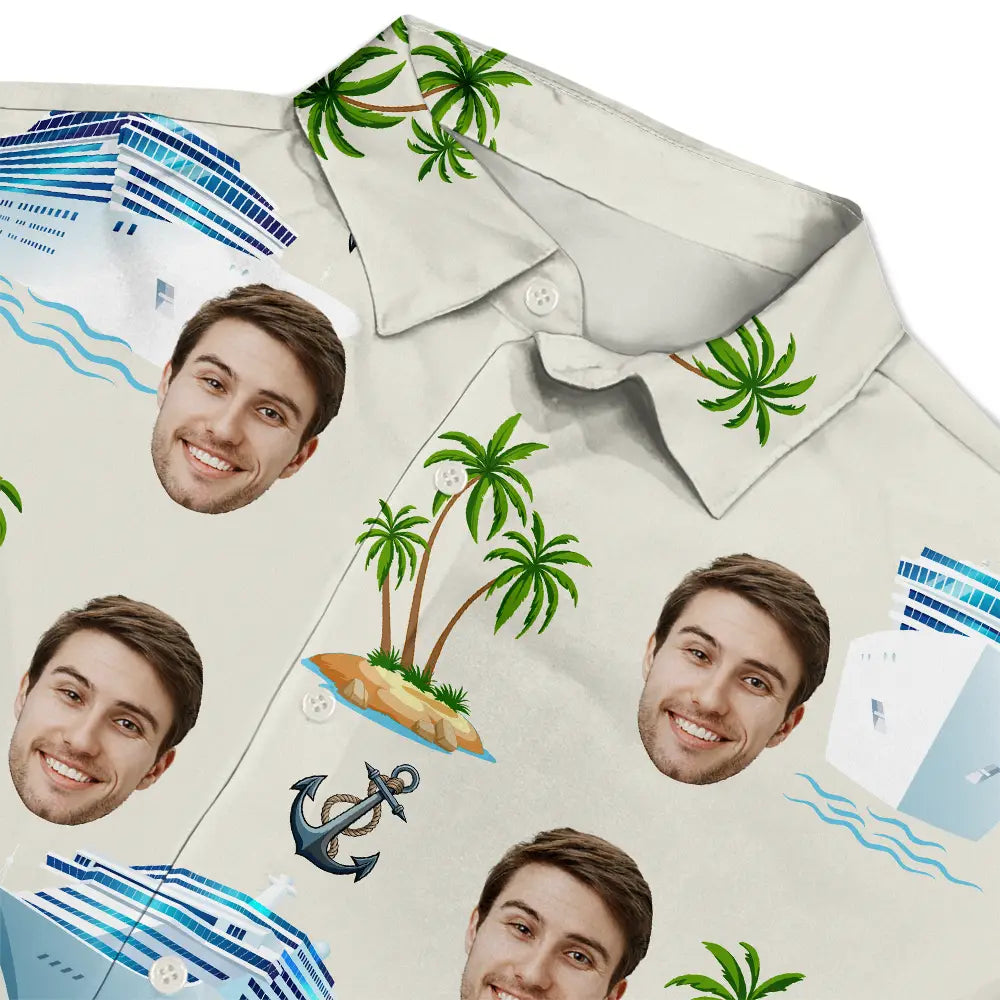 Custom Photo Cruising Pattern - Personalized Hawaiian Shirt
