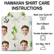 Motif de croisière photo personnalisé - Chemise hawaïenne personnalisée 