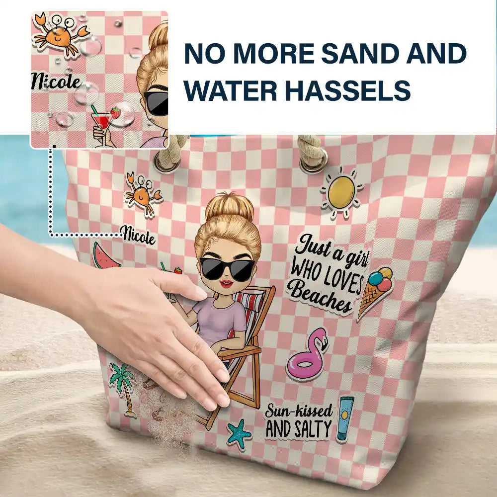 The Beach Is My Therapy - Personalized Beach Bag