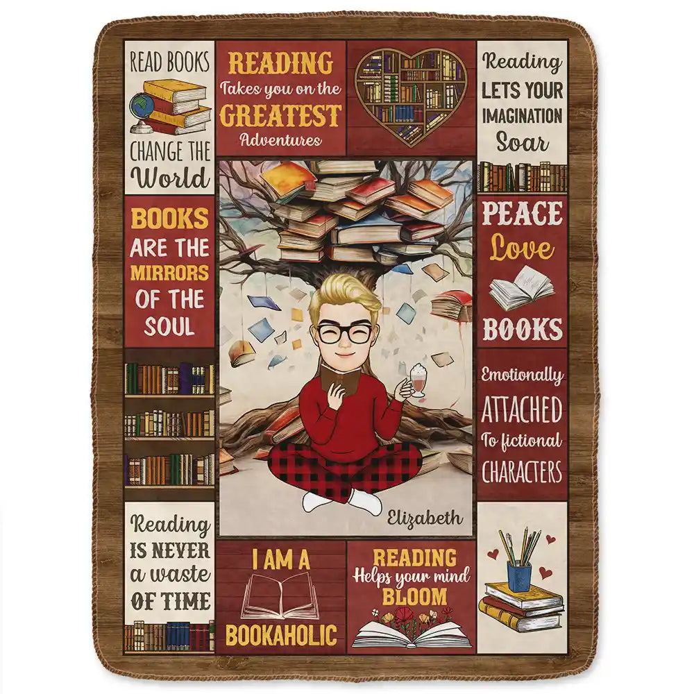 Ma couverture de lecture - Couverture polaire personnalisée, couverture Sherpa