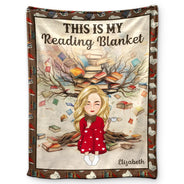 Couverture de lecture « This Is My Reading » - Couverture polaire personnalisée, couverture Sherpa 