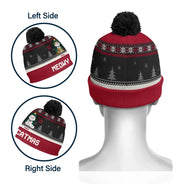 Meowy Catmas - Bonnet à pompon personnalisé 