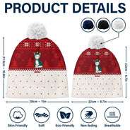 Meowy Catmas - Bonnet à pompon personnalisé 