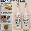 Gift For Couples,Gift For Husband,Gift For Wife,Gift For Boyfriend,Gift For Girlfriend - Beach Till Our Last Breath - Personalized Bottle Light