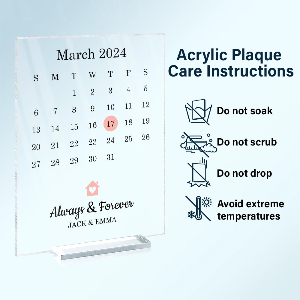 Gift For Couples,Gift For Husband,Gift For Wife,Gift For Boyfriend,Gift For Girlfriend,Love - Couple Anniversary Love Message - Personalized Vertical Rectangle Acrylic Plaque