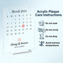 Gift For Couples,Gift For Husband,Gift For Wife,Gift For Boyfriend,Gift For Girlfriend,Love - Couple Anniversary Love Message - Personalized Vertical Rectangle Acrylic Plaque