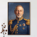 Gift For Husband,Gift For Yourself,Gift For Men,Gift For Father,Gift For Grandpa,Dad's Hobby,Grandpa's Hobby,Non-Eng,Photo - Royal Portrait,Humorous - Custom Photo Royal Portrait Dad GrandPa Family - Personalized Poster