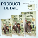 Gift For Husband,Gift For Yourself,Gift For Men,Gift For Father,Gift For Grandpa,Dad - Daughters (Young),Dad - Daughters (Adult),Non-Eng,Photo - Toybox Figure,Playful - Custom Photo Toybox Figure Just A Dad & His Girl Limited Edition - Personalized Custom Shaped Acrylic Plaque