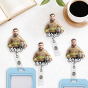Custom Photo, Art Design, Gift For Yourself, Adorable, Photo - Toybox Figure Half Body - Custom Photo Toybox Figure Career Diversity - Personalized Badge Reel