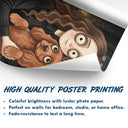 Top Market,Art Design,Playful,Halloween,Family,Photo - Gothic Portrait Art - Custom Photo Gothic Portrait Art Family Couple Pet Lovers - Personalized Poster