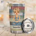 Yoga Chibi Girl Peace Love And Light - Gobelet personnalisé