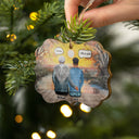 Grandparents Missing You Always - Memorial Gift - Personalized Custom Wooden Ornament