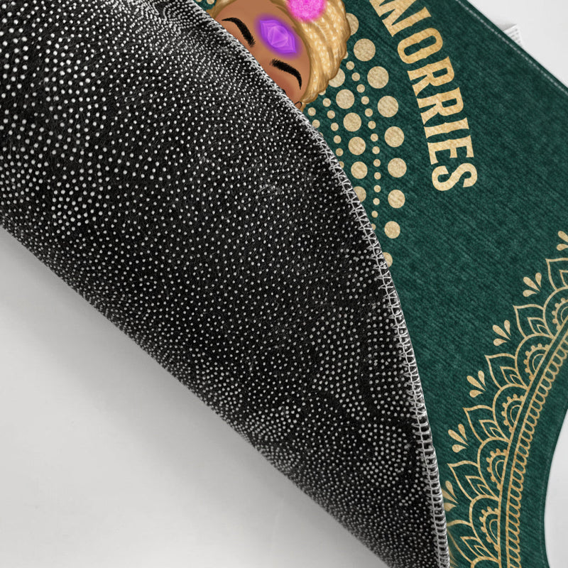 Leave Your Worries & Shoes - Gift For Yoga Lovers - Personalized Custom Doormat