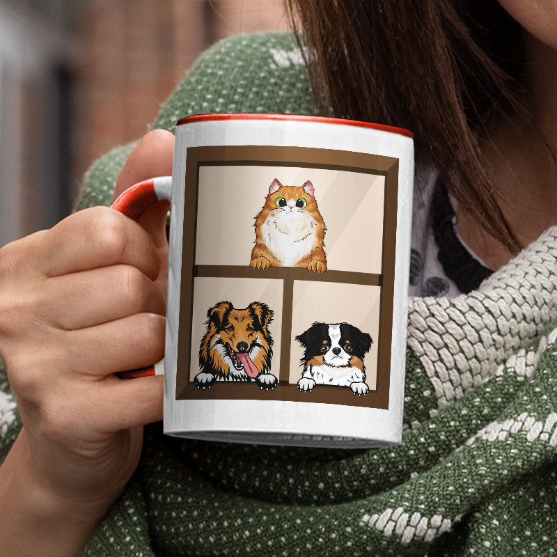 Pet Lovers Good Morning Human Servant - Personalized Custom Accent Mug