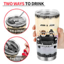 Qui vous a à vos côtés ? Cadeau pour couple – Verre personnalisé