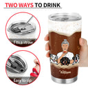 Dog Lover Dog Dad I Like Beer & My Dog - Personalized Custom Tumbler