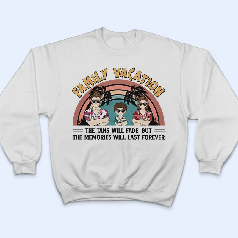 Family Vacation Young Making Memories Together - Personalized Custom T Shirt