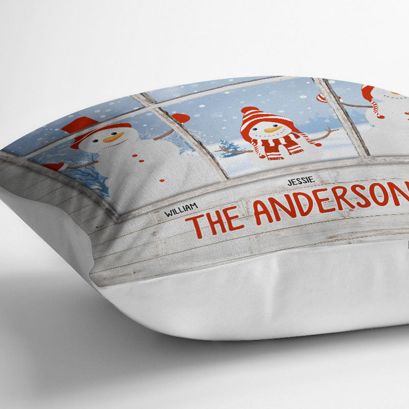 Christmas Snow Better Place Like Home - Gift For Couples - Personalized Custom Pillow