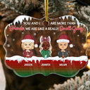 Christmas A Really Small Gang - Gift For Bestie - Personalized Custom Medallion Acrylic Ornament
