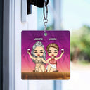 Beach Bestie Warning The Girls Are Drinking Again - Gift For Bestie - Personalized Custom Acrylic Keychain