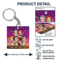 Beach Bestie Warning The Girls Are Drinking Again - Gift For Bestie - Personalized Custom Acrylic Keychain