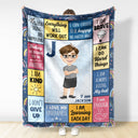I Can Choose To Be Happy - Gift For Kids - Personalized Fleece Blanket