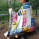 I Can Choose To Be Happy - Gift For Kids - Personalized Fleece Blanket