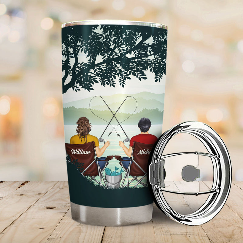 Rod To My Reel - Gift For Couples - Personalized Tumbler