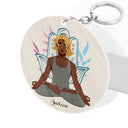 Just Breathe - Gift For Yoga Lovers - Personalized Acrylic Keychain