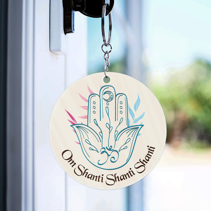 Just Breathe - Gift For Yoga Lovers - Personalized Acrylic Keychain